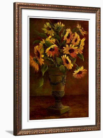 Mediterranean Sunflowers I-Tricia May-Framed Art Print