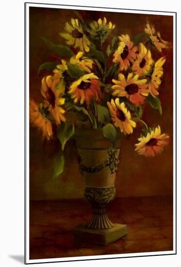Mediterranean Sunflowers I-Tricia May-Mounted Art Print