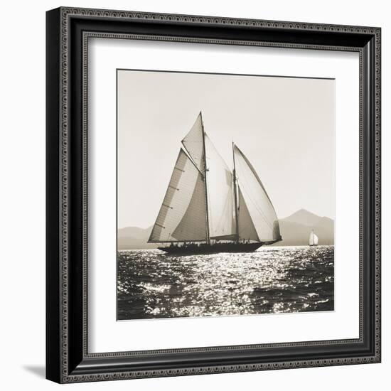 Mediterranean Sunset-Michael Kahn-Framed Art Print