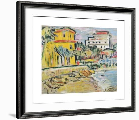 Mediterranean Town-George Leslie Hunter-Framed Premium Giclee Print