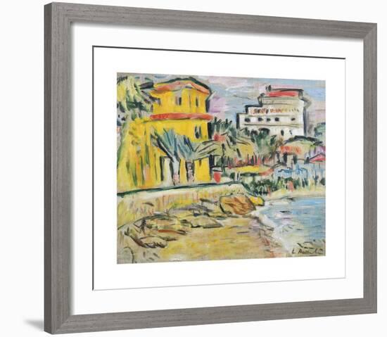 Mediterranean Town-George Leslie Hunter-Framed Premium Giclee Print