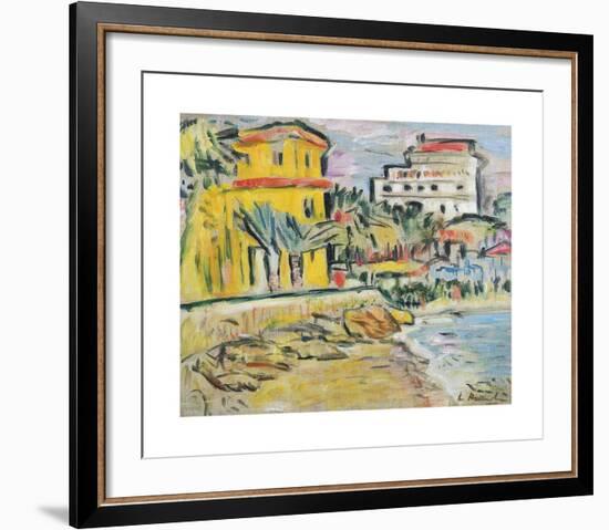 Mediterranean Town-George Leslie Hunter-Framed Premium Giclee Print