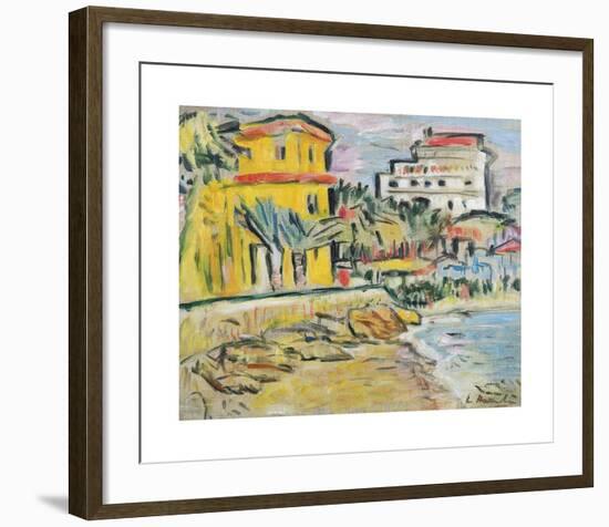 Mediterranean Town-George Leslie Hunter-Framed Premium Giclee Print