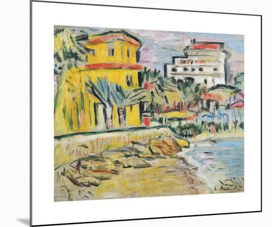 Mediterranean Town-George Leslie Hunter-Mounted Premium Giclee Print