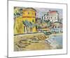 Mediterranean Town-George Leslie Hunter-Mounted Premium Giclee Print