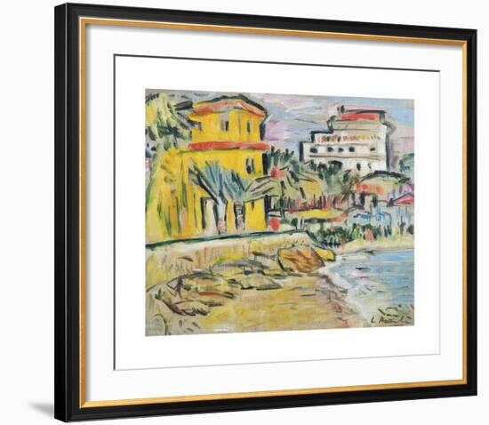 Mediterranean Town-George Leslie Hunter-Framed Premium Giclee Print