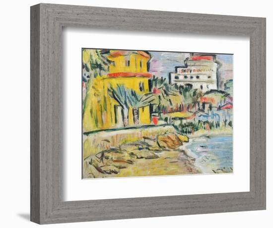 Mediterranean Town-George Leslie Hunter-Framed Giclee Print