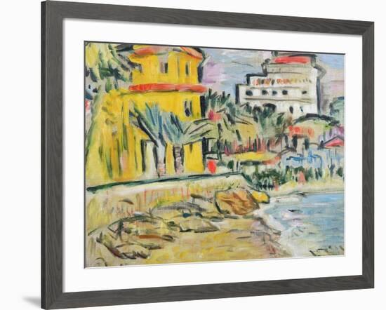 Mediterranean Town-George Leslie Hunter-Framed Giclee Print