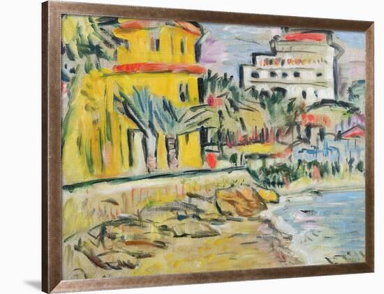 Mediterranean Town-George Leslie Hunter-Framed Giclee Print