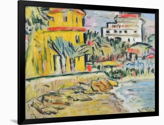 Mediterranean Town-George Leslie Hunter-Framed Giclee Print