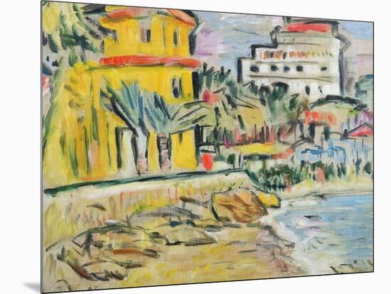 Mediterranean Town-George Leslie Hunter-Mounted Giclee Print