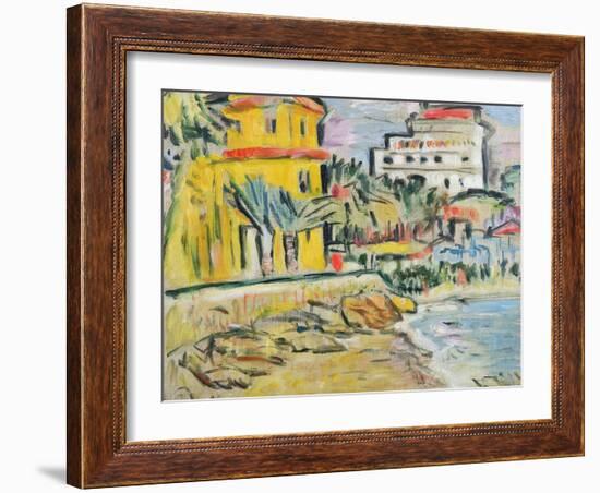 Mediterranean Town-George Leslie Hunter-Framed Giclee Print