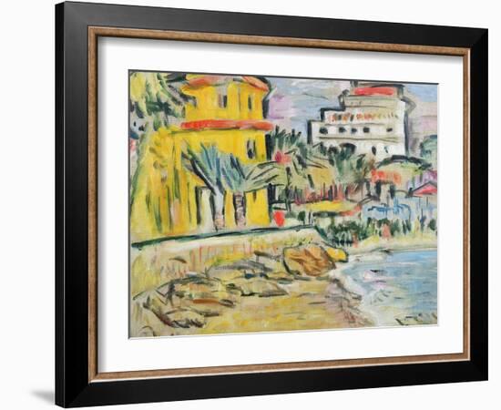 Mediterranean Town-George Leslie Hunter-Framed Giclee Print