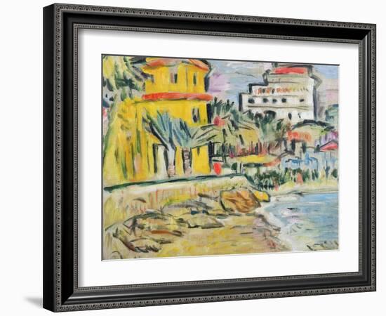 Mediterranean Town-George Leslie Hunter-Framed Giclee Print