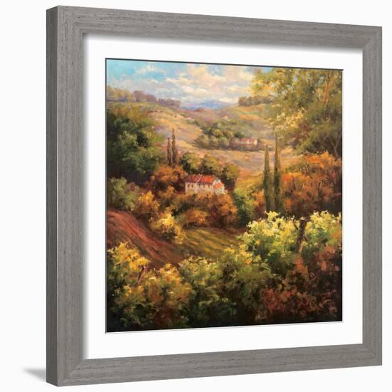 Mediterranean Valley Farm-Hulsey-Framed Art Print