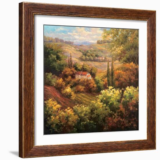 Mediterranean Valley Farm-Hulsey-Framed Art Print