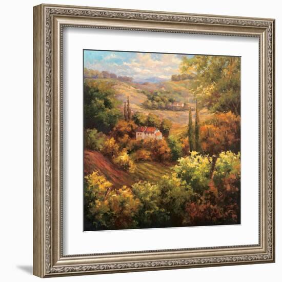 Mediterranean Valley Farm-Hulsey-Framed Art Print