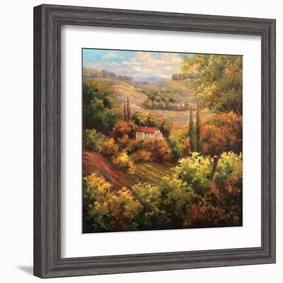 Mediterranean Valley Farm-Hulsey-Framed Art Print