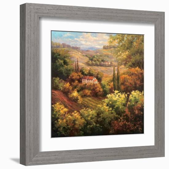 Mediterranean Valley Farm-Hulsey-Framed Art Print