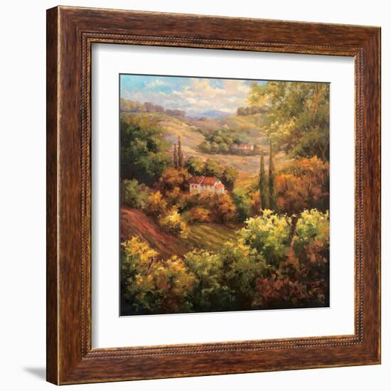 Mediterranean Valley Farm-Hulsey-Framed Art Print