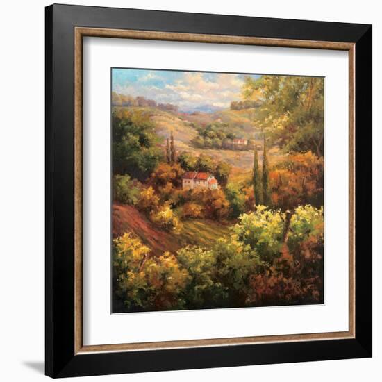 Mediterranean Valley Farm-Hulsey-Framed Art Print