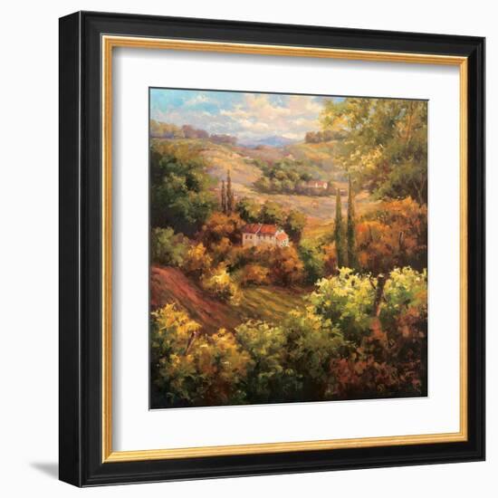 Mediterranean Valley Farm-Hulsey-Framed Art Print