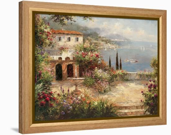 Mediterranean Villa-Peter Bell-Framed Stretched Canvas