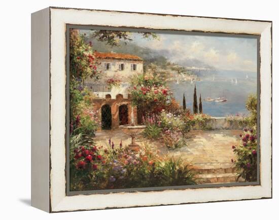 Mediterranean Villa-Peter Bell-Framed Stretched Canvas