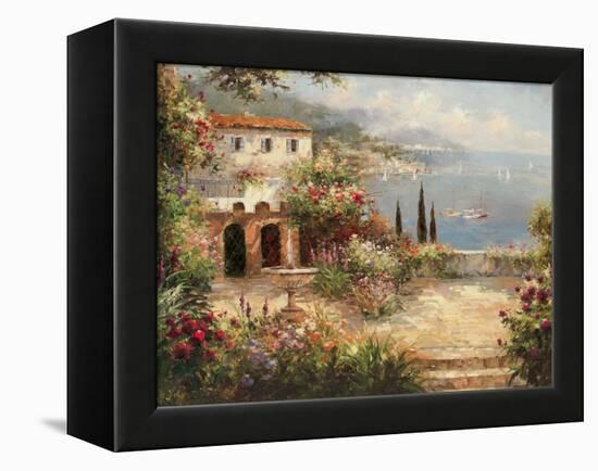 Mediterranean Villa-Peter Bell-Framed Stretched Canvas