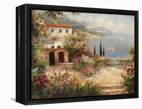 Mediterranean Villa-Peter Bell-Framed Stretched Canvas