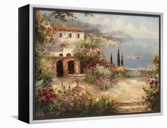 Mediterranean Villa-Peter Bell-Framed Stretched Canvas