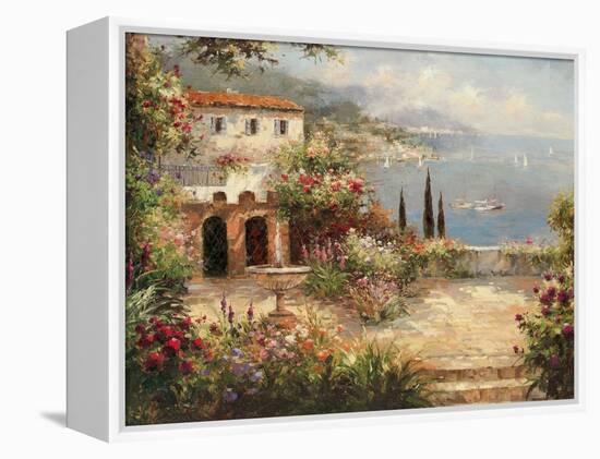 Mediterranean Villa-Peter Bell-Framed Stretched Canvas