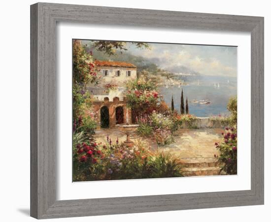 Mediterranean Villa-Peter Bell-Framed Art Print