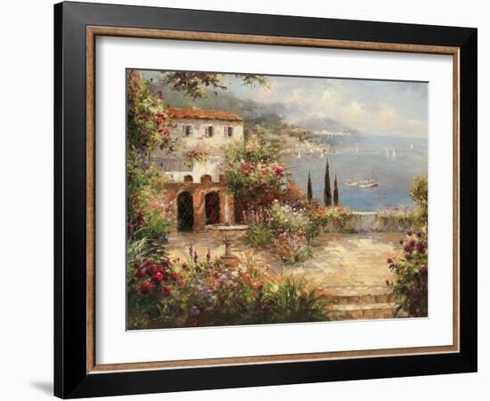 Mediterranean Villa-Peter Bell-Framed Art Print