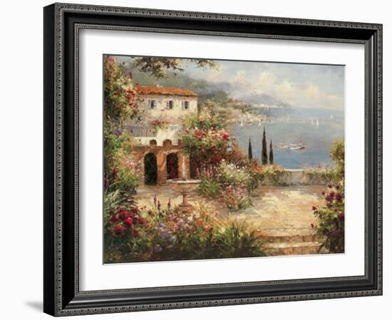 Mediterranean Villa-Peter Bell-Framed Art Print