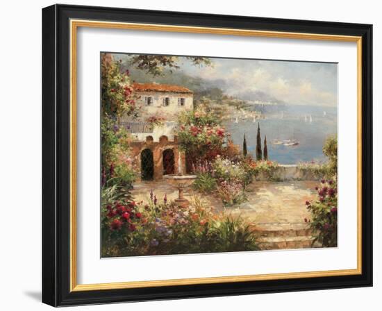 Mediterranean Villa-Peter Bell-Framed Art Print