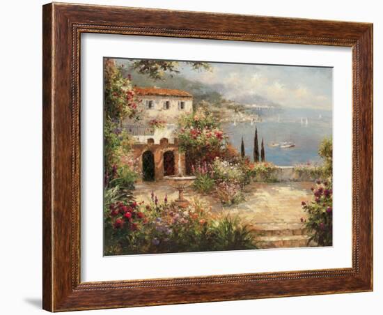 Mediterranean Villa-Peter Bell-Framed Premium Giclee Print