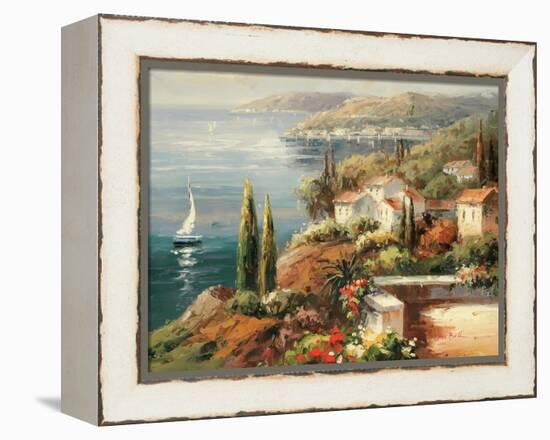 Mediterranean Vista-Peter Bell-Framed Stretched Canvas