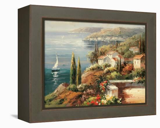 Mediterranean Vista-Peter Bell-Framed Stretched Canvas