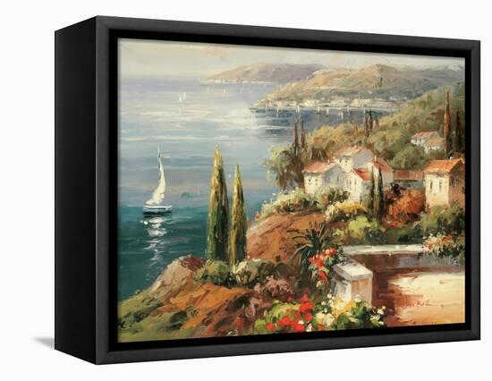 Mediterranean Vista-Peter Bell-Framed Stretched Canvas