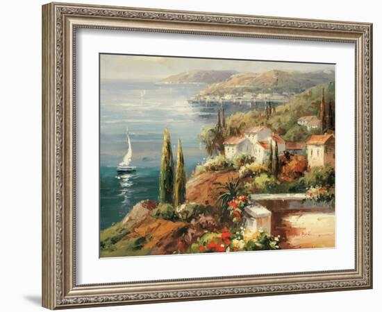 Mediterranean Vista-Peter Bell-Framed Art Print
