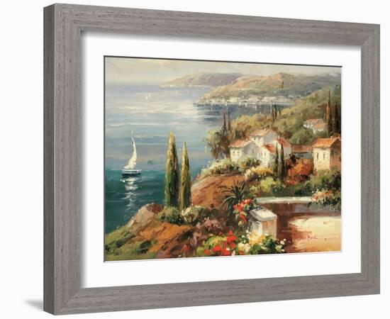 Mediterranean Vista-Peter Bell-Framed Art Print