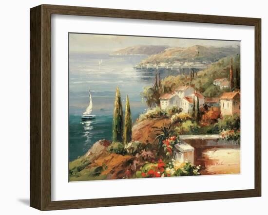 Mediterranean Vista-Peter Bell-Framed Art Print