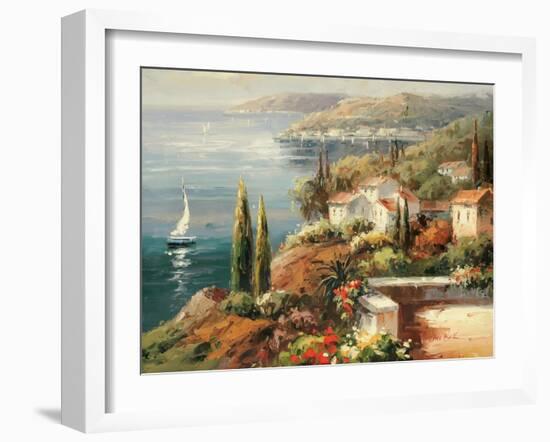 Mediterranean Vista-Peter Bell-Framed Art Print