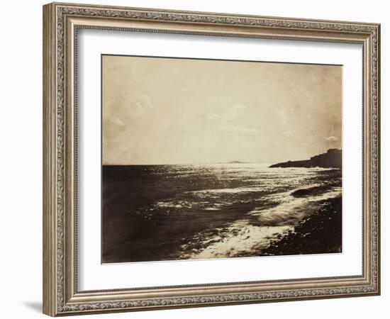 Mediterranean with Mount Agde, 1857-Gustave Le Gray-Framed Photographic Print