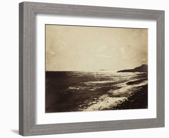 Mediterranean with Mount Agde, 1857-Gustave Le Gray-Framed Photographic Print