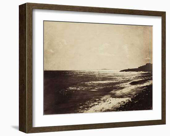 Mediterranean with Mount Agde, 1857-Gustave Le Gray-Framed Photographic Print