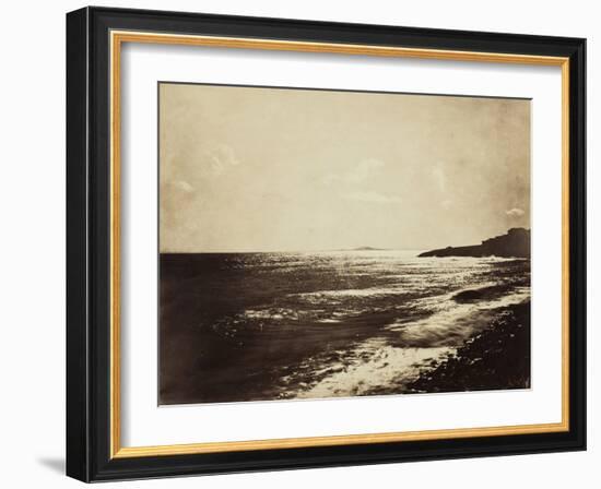 Mediterranean with Mount Agde, 1857-Gustave Le Gray-Framed Photographic Print