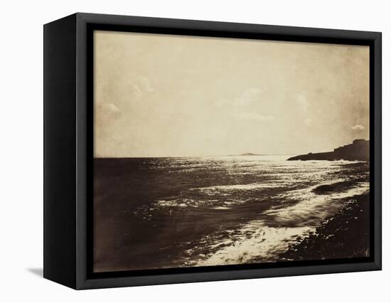 Mediterranean with Mount Agde, 1857-Gustave Le Gray-Framed Premier Image Canvas