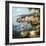 Mediterranean Yacht Harbor-Peter Bell-Framed Art Print